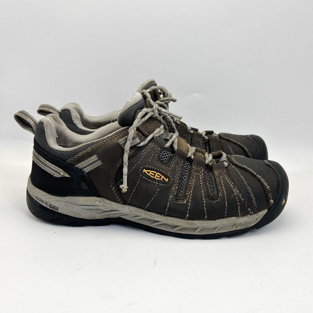 Keen Utility Flint II Low Work Shoes Mens Size 10.5 D Brown Steel Toe Safety
